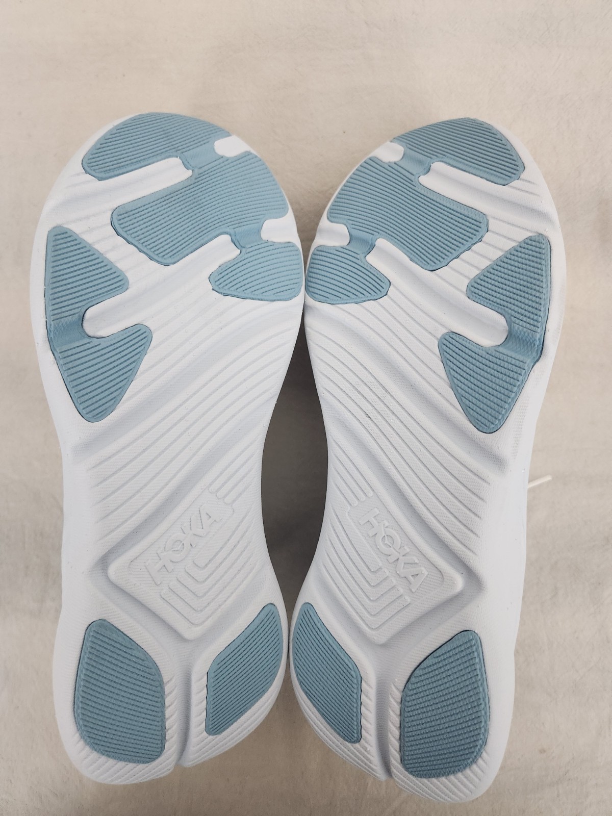 Hoka One One Solimar 1123075/WTND White / Tundra Blue Womens Size 7B