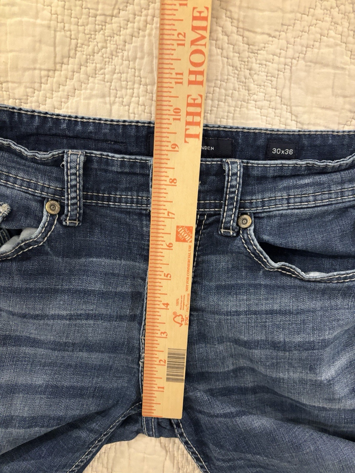 BKE Aiden Low Rise Slim Fit Bootcut Stretch Jeans Mens 30×34 Medium Wash Denim