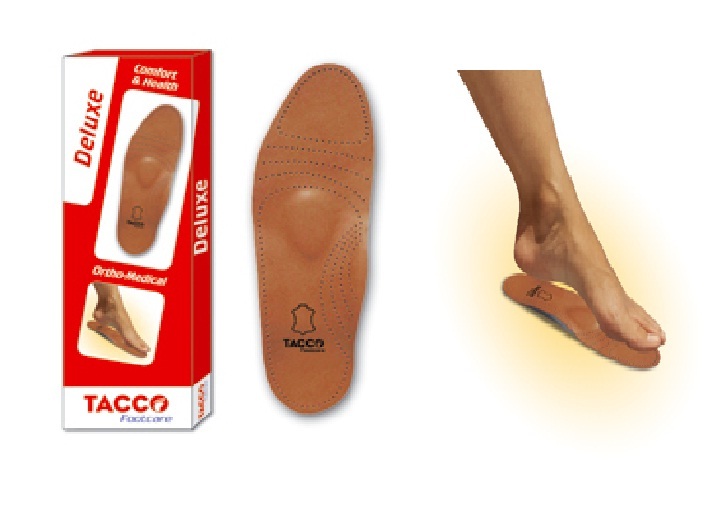 TACCO 694 Deluxe Orthotic Arch Support Leather Shoe Insoles Inserts
