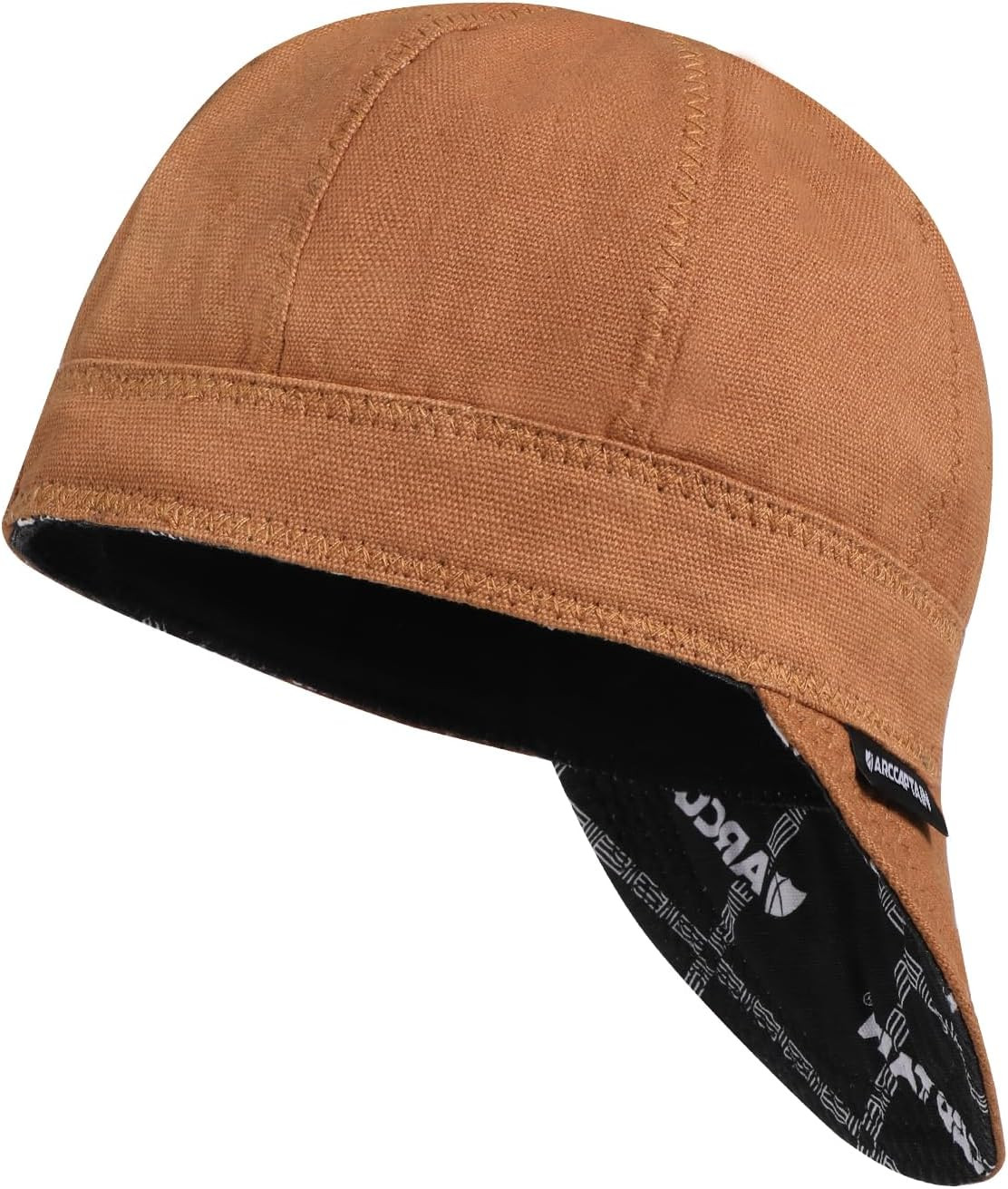 ARCCAPTAIN 8-Panel Reversible Welding Cap – 100% Cotton, Protective Welder’s Cap
