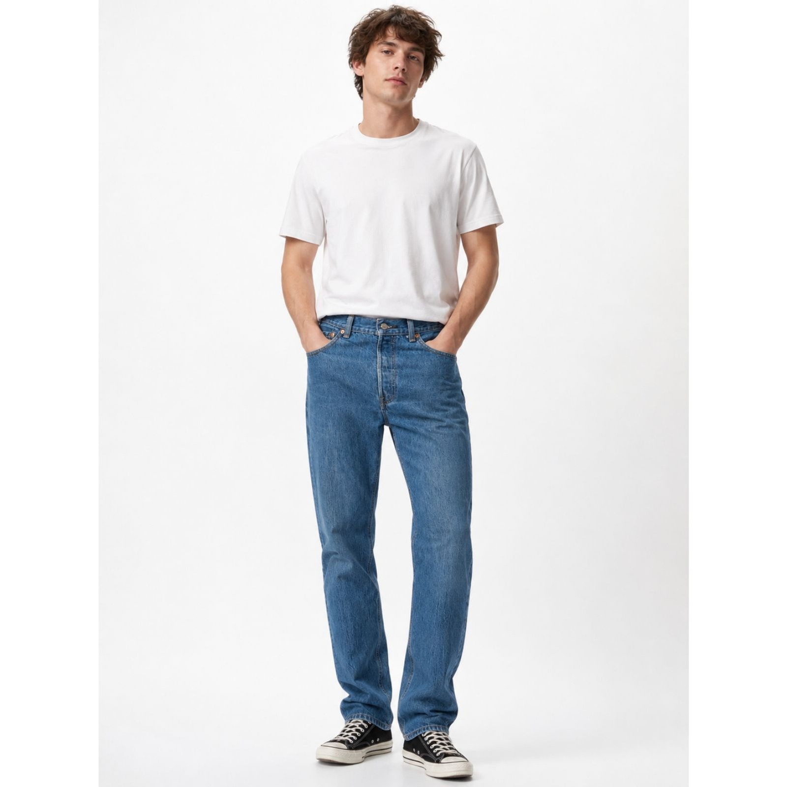 Levi’s 501 Original Fit Jeans Light Wash 100% Cotton Straight Leg Classic Denim