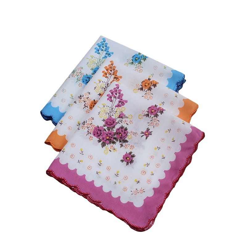 Mixed Lot 20 Square Hanky Cotton Vintage style floral Handkerchiefs Women 11.8“
