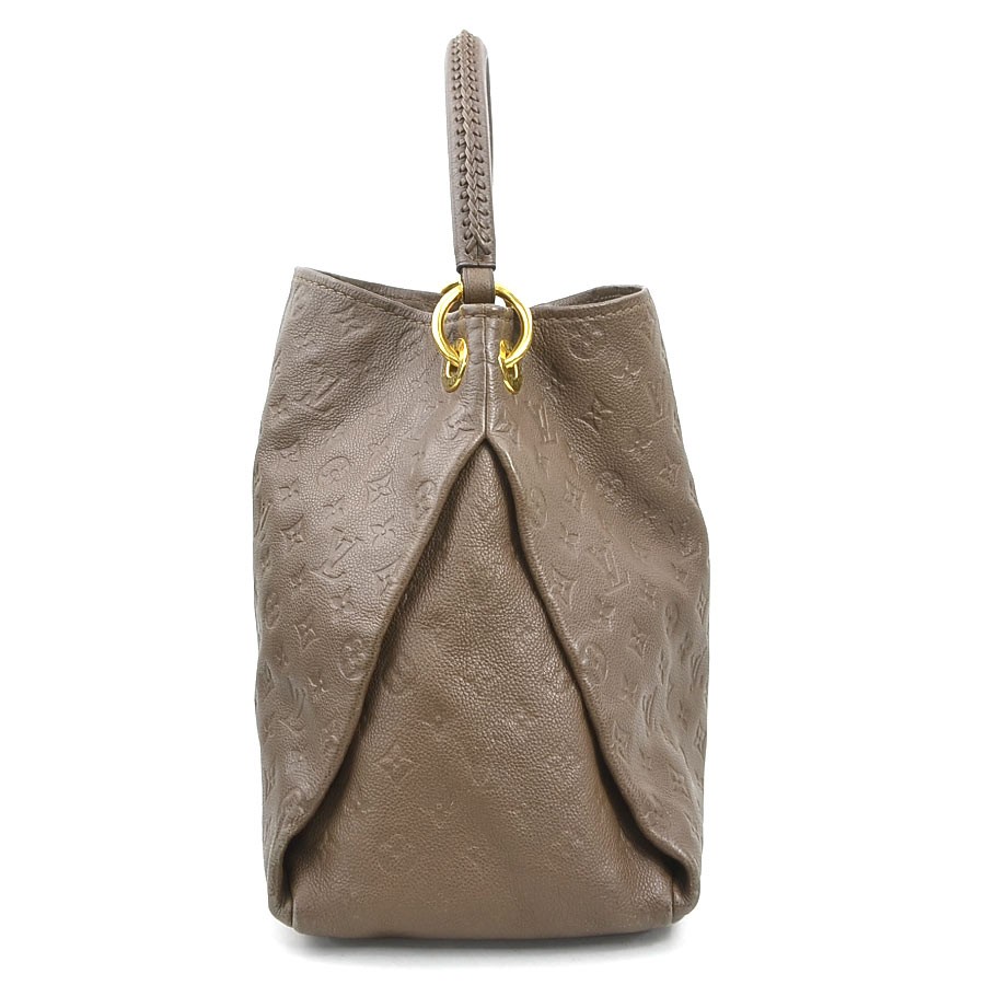 Auth LOUIS VUITTON Monogram Empreinte Artsy MM Shoulder Bag Brown M94171 e61661k
