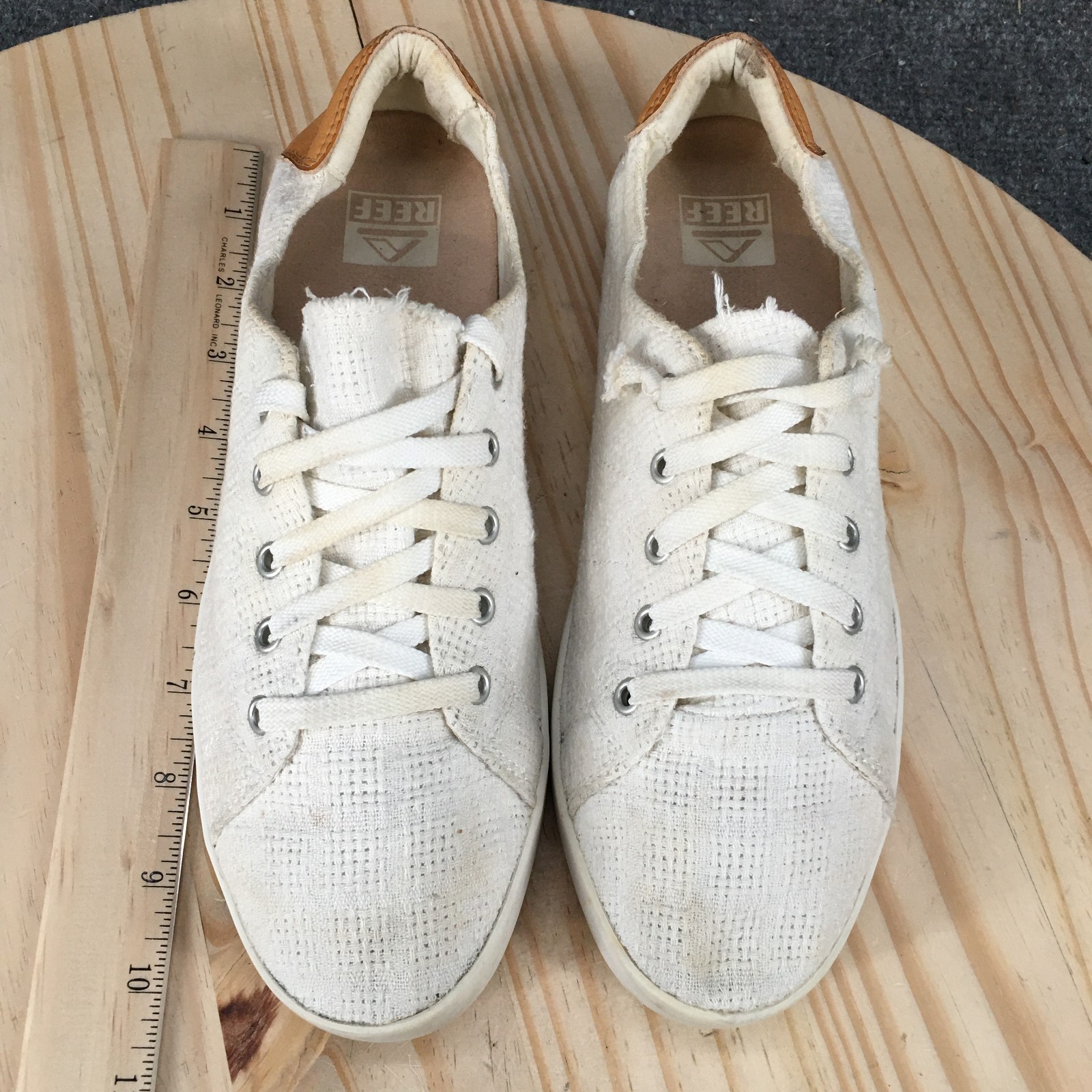 Reef Cushion Sunset Shoes Womens 8 M Sneakers Lace Up CI4138 Fabric White