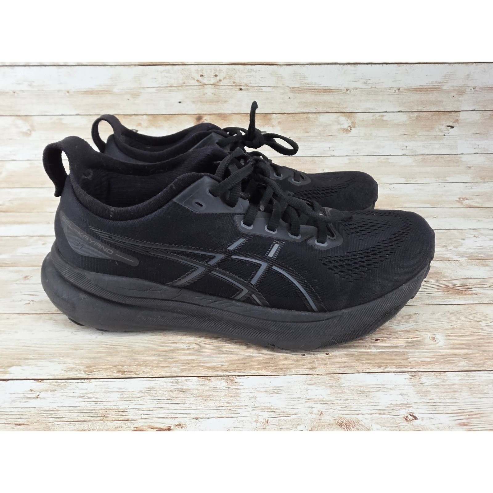 Asics Shoes Size 9.5 Gel Kayano 31 Black Athletic Running Sneakers No Insoles