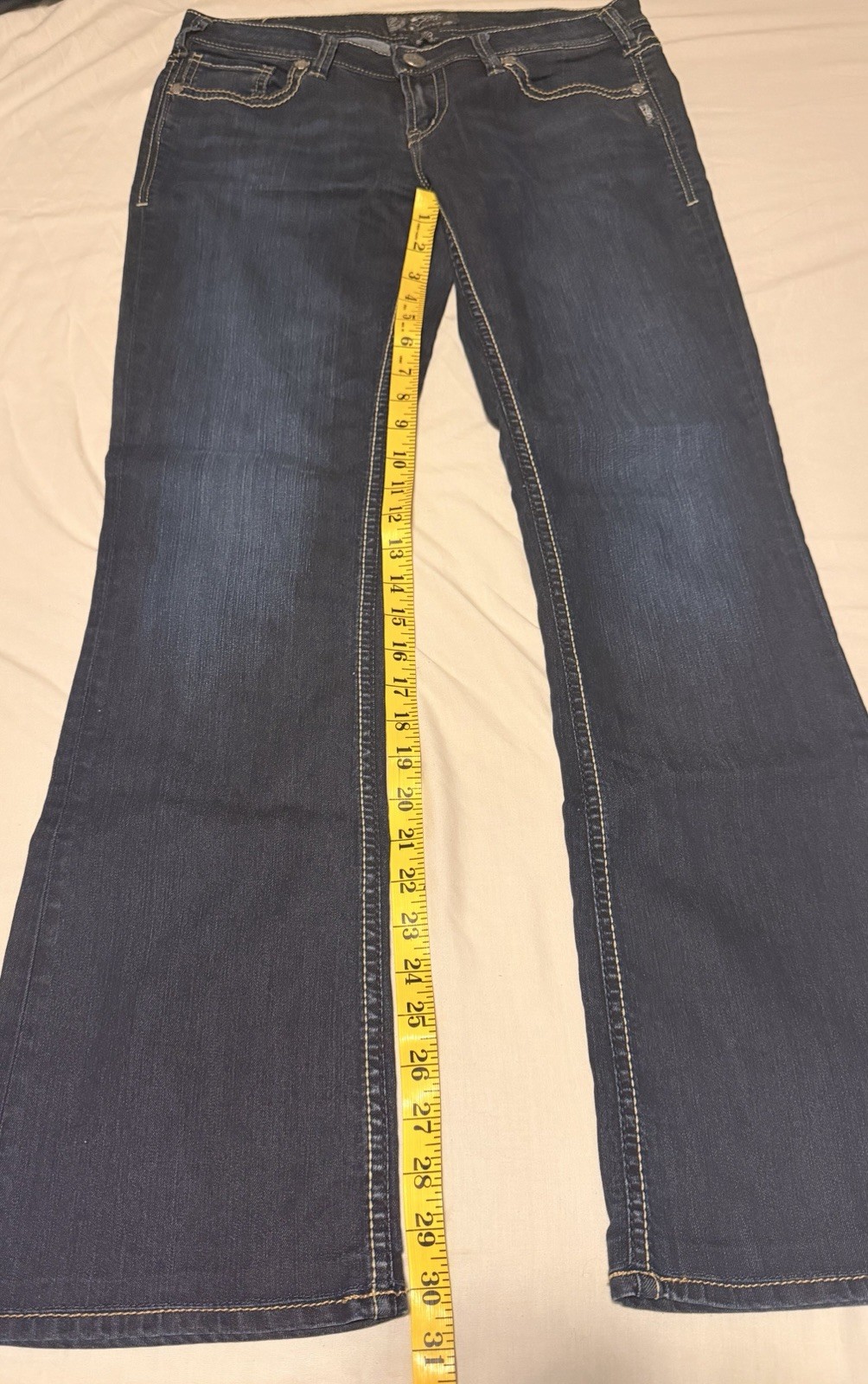 Silver Jeans Co. Aiko Bootcut Jeans Women’s Dark Wash Blue Stretch Denim