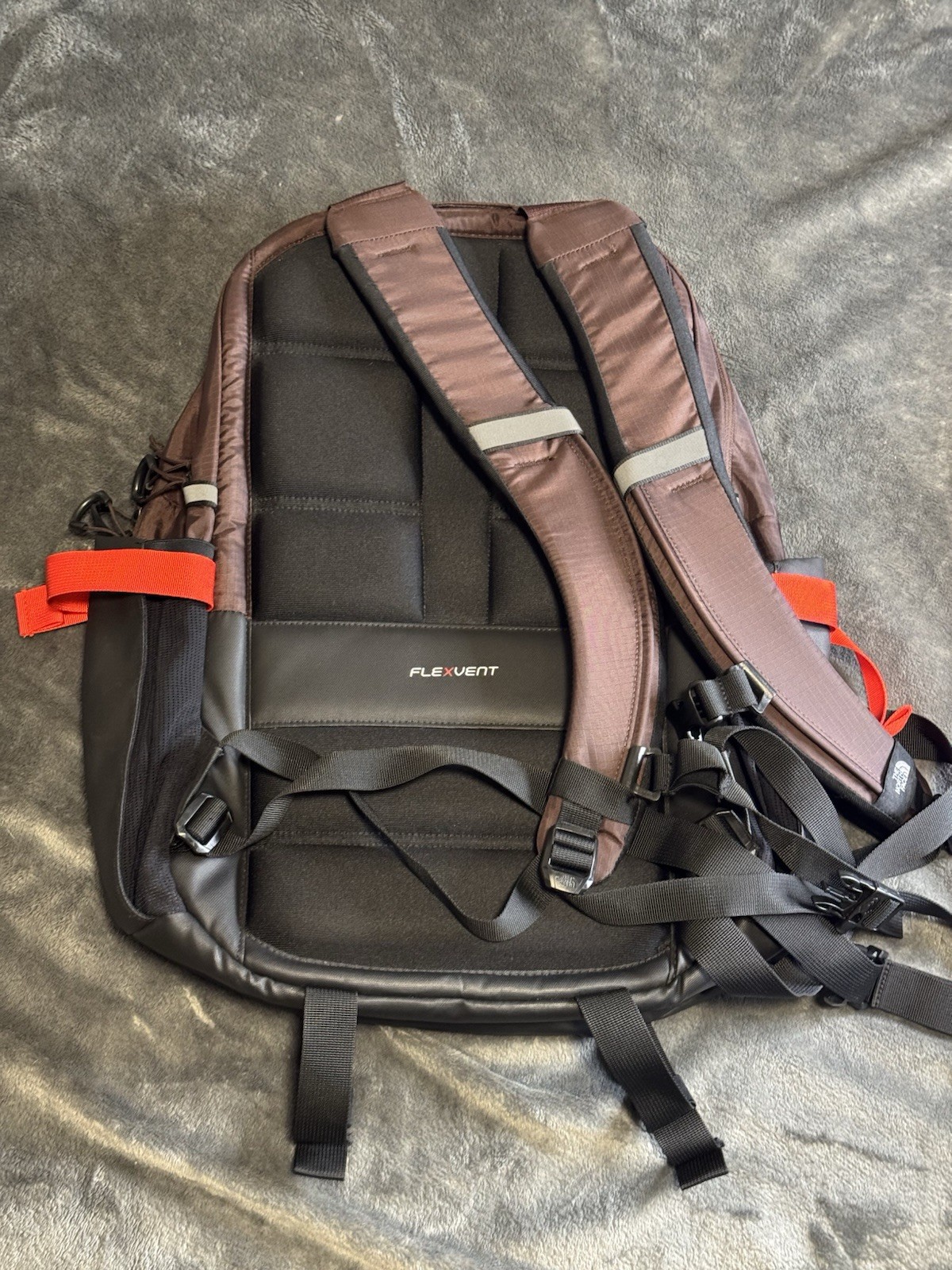 The North Face Recon Backpack Brown Orange Travel Hiking