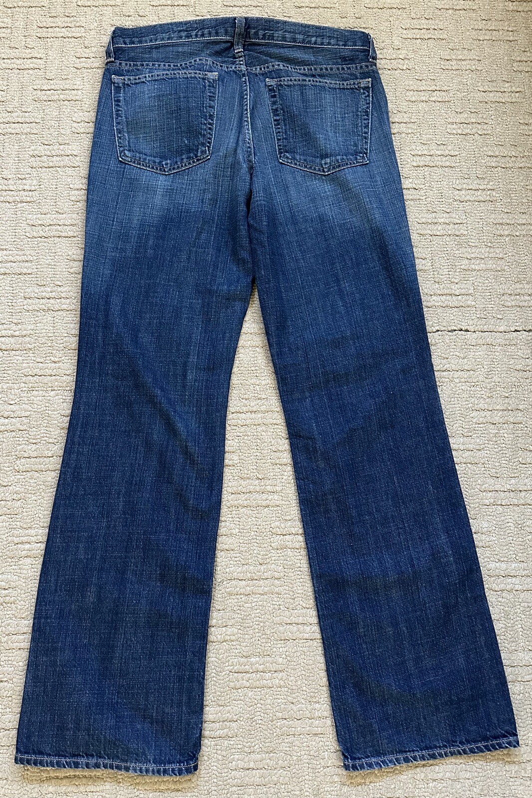 J. Crew Button Fly Boy Jean Women’s Size Mid Rise Rigid Denim Dark Wash 31R