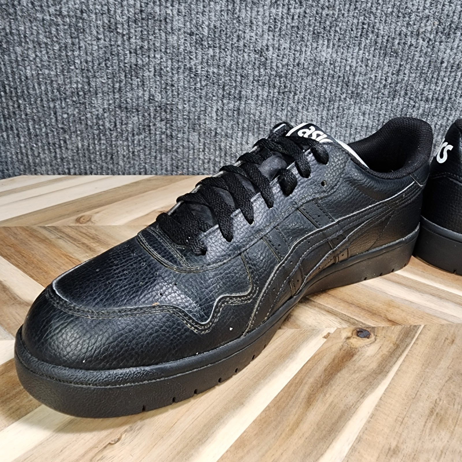ASICS Japan S Black Triple Black 1191A163-001 Retro Court Shoes Men’s Size 12
