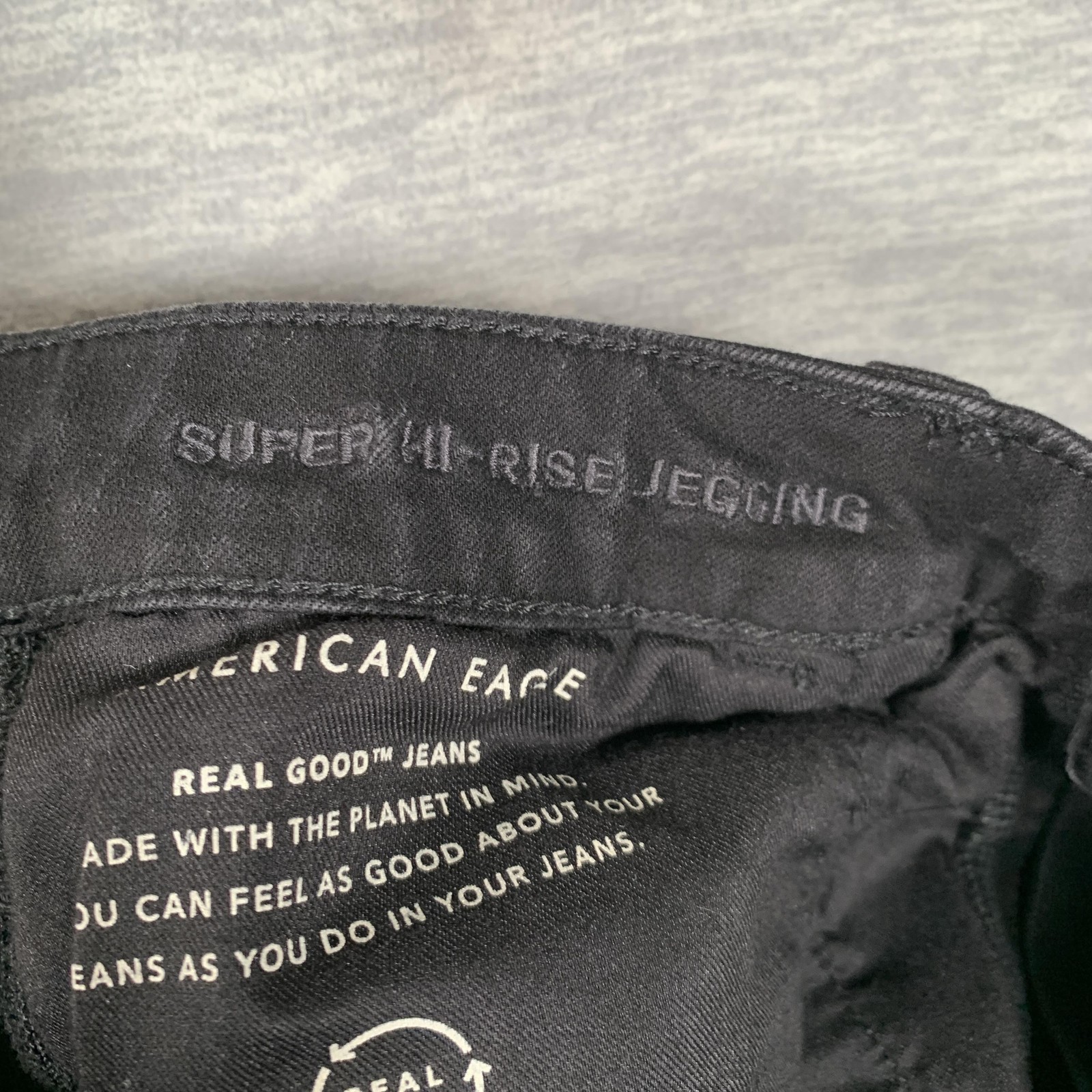 American Eagle Outfitters Jegging Jeans Womens 16 Black Super Hi-Rise Dream Jean
