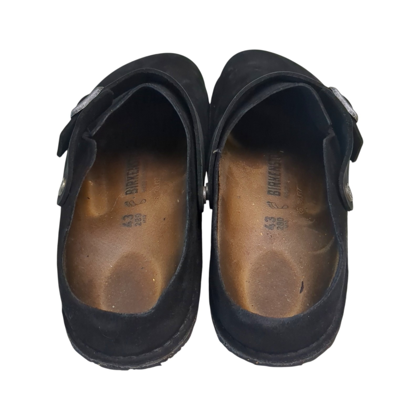 Birkenstock Lutry Premium Suede Black Men’s Clog Sandals EU 43/US 10 Regular