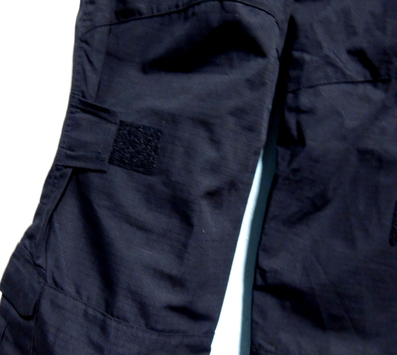 Mens Size 42 Black Tactical Pants Polyester/Cotton Multi 10 Pockets Adjustable