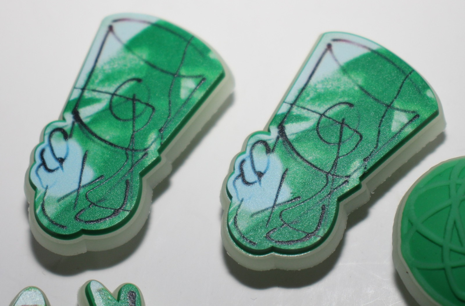 Futura Laboratories FL Crocs Jibbitz – Set of 7 – Glow in the Dark Shoe Charm