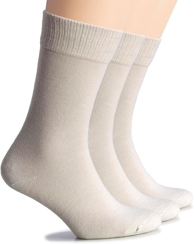Wool Crew Winter Socks for Women, Warm, Soft, 3 Pairs, by Hugh Ugoli