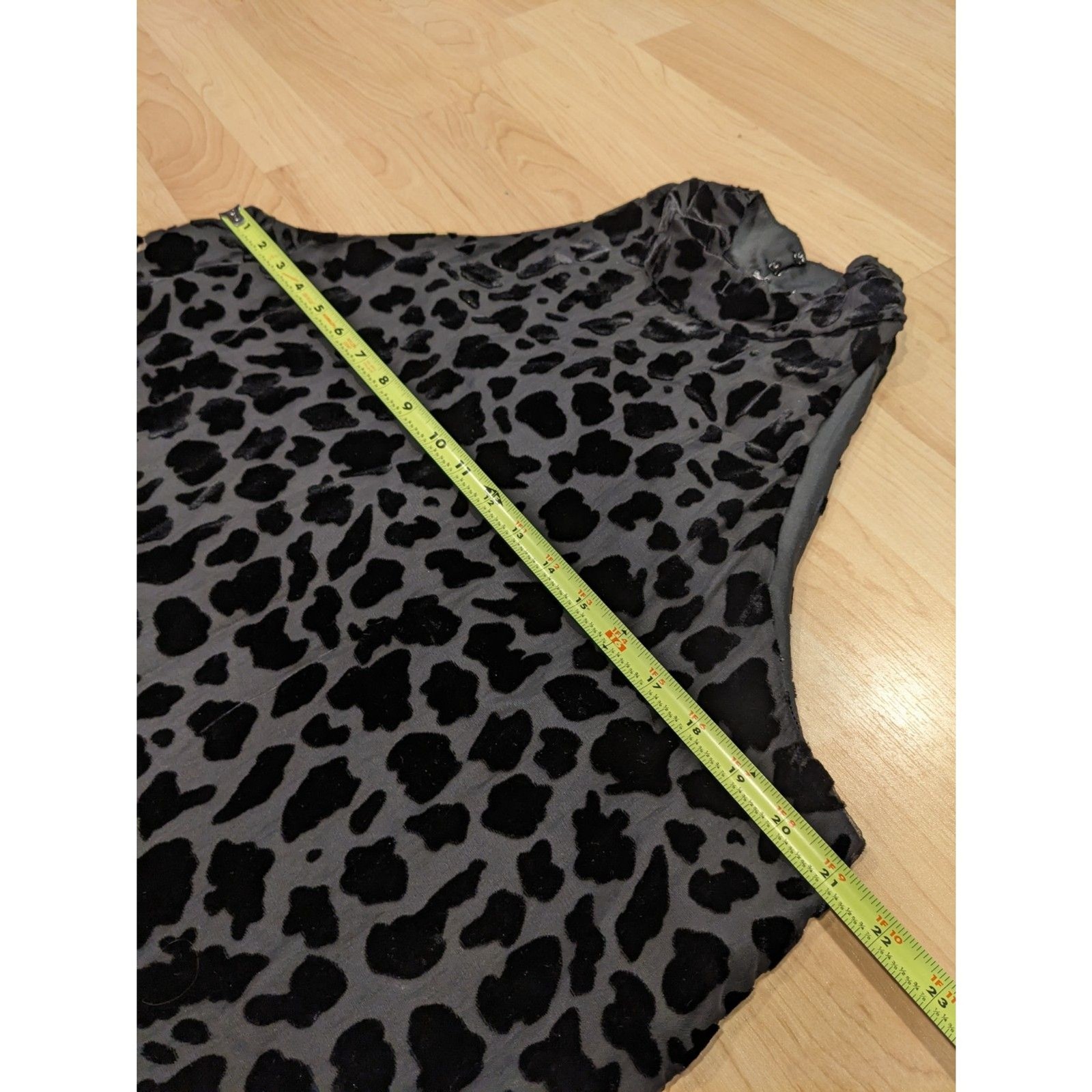 Black Velvet Burnout Tank Top Sheer Y2K Whimsygoth Witchy Goth