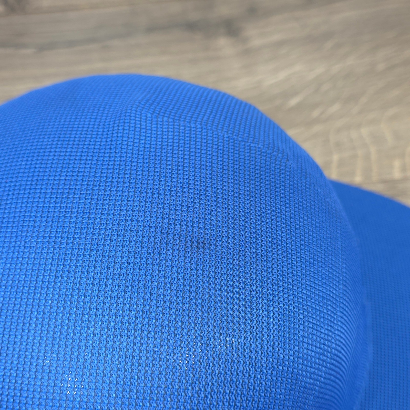 Moulded Running Hat Cap Strap Back On Lightweight Mens Blue Athletic Gym Workout