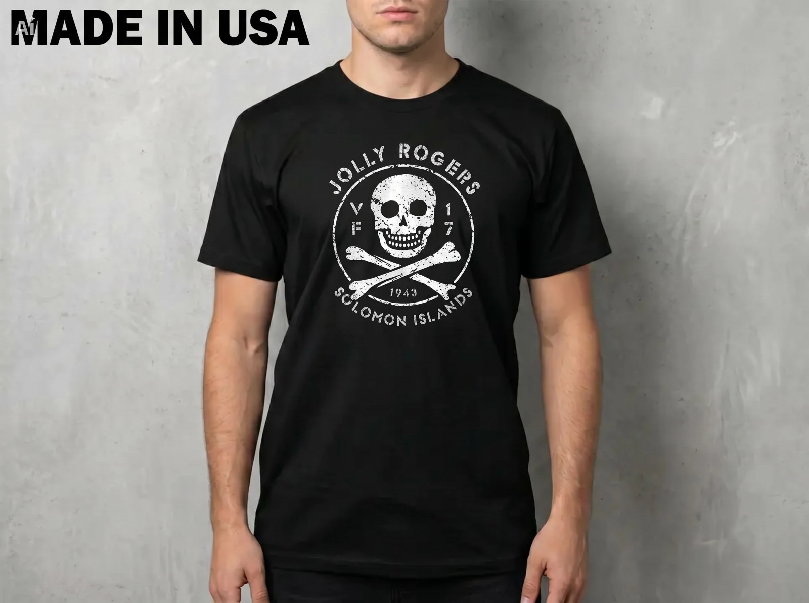 NEW VF-17 Jolly Rogers Squadron F4U Corsair SHIRT SIZE S-2XL MADE IN USA