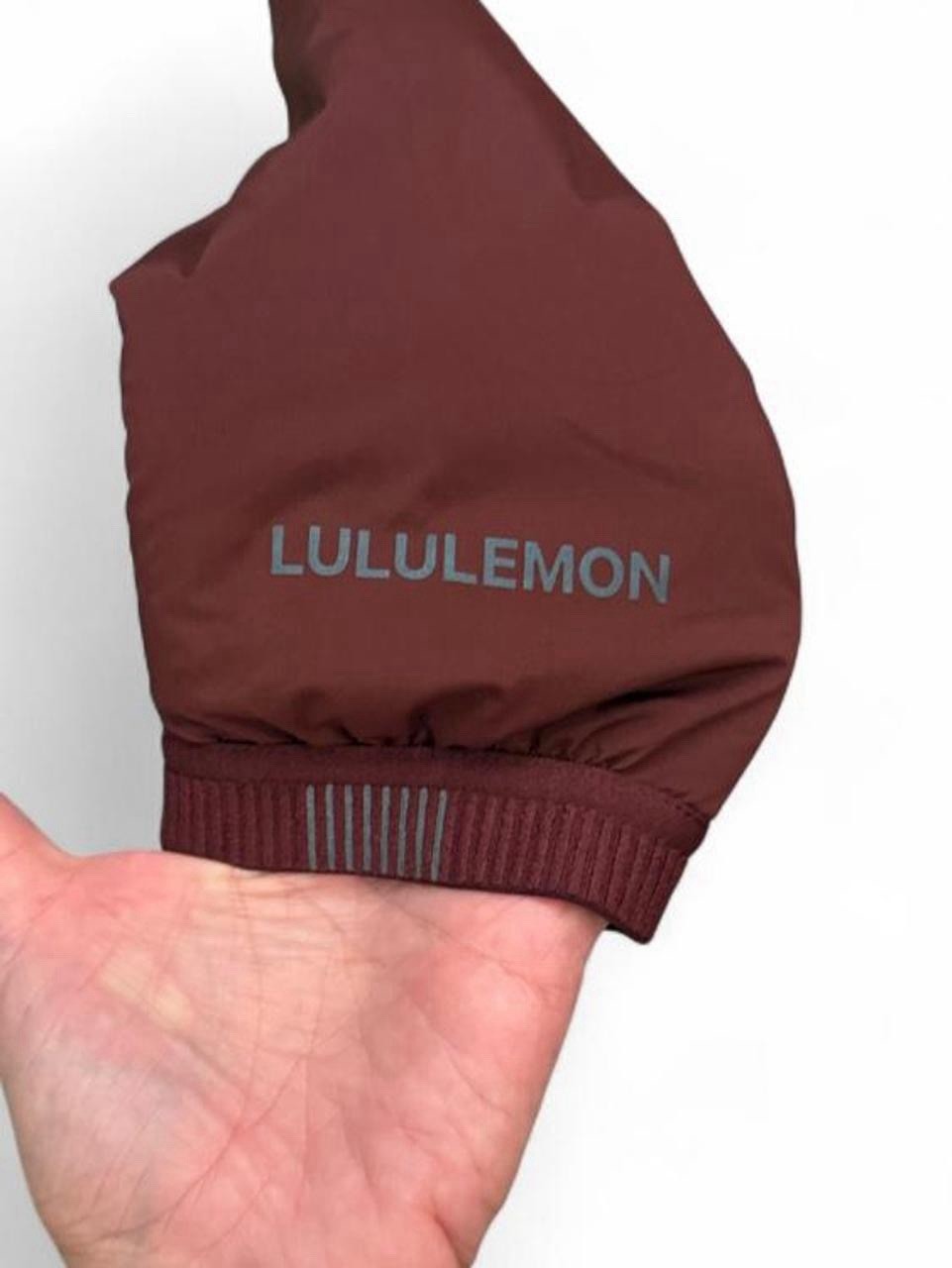 Lululemon Down for It All Hooded Puffer Jacket Maroon, Size 6