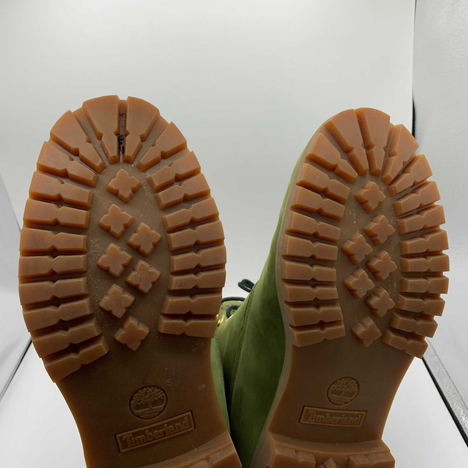 Timberland 6″ Boots Mens Size 11 Green Leather DJ Khaled Secure the Bag
