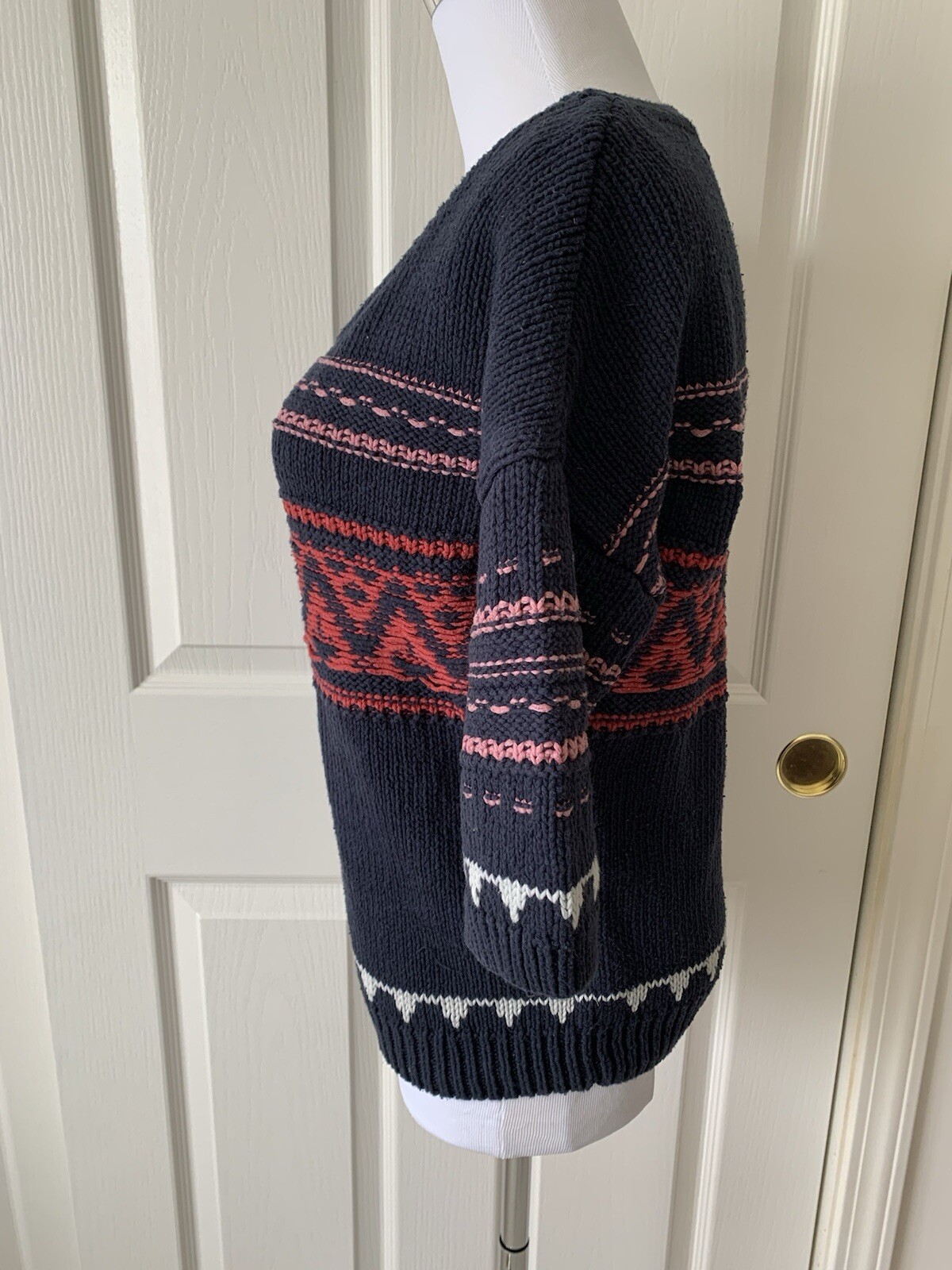 AMERICAN EAGLE PRETTY COTTON ACRYLIC BLEND SHORT SLEEVE SWEATER – SIZE S