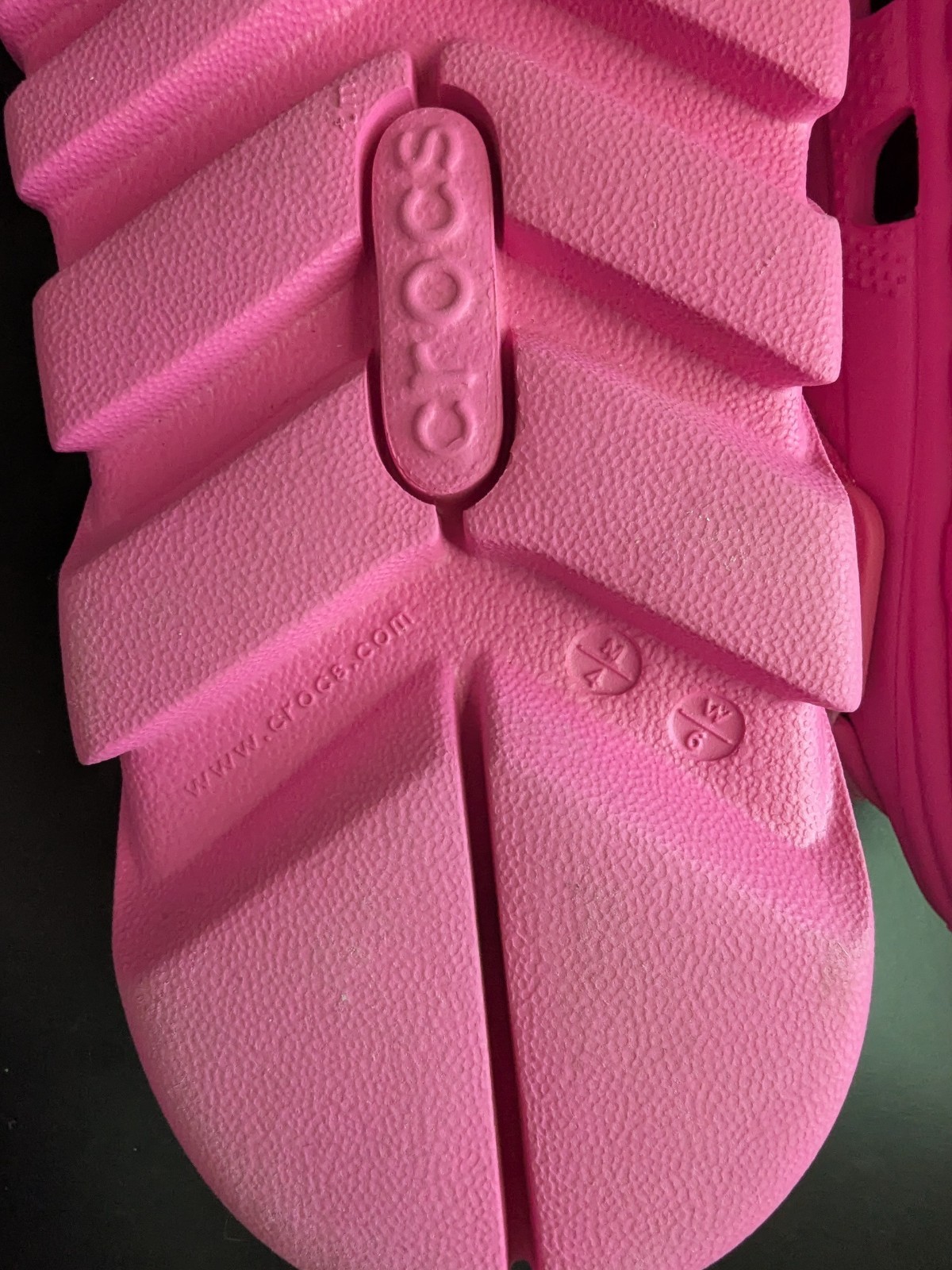 Post Malone x Crocs Duet Max Clog II Pink W6 M4 Limited Edition EUC