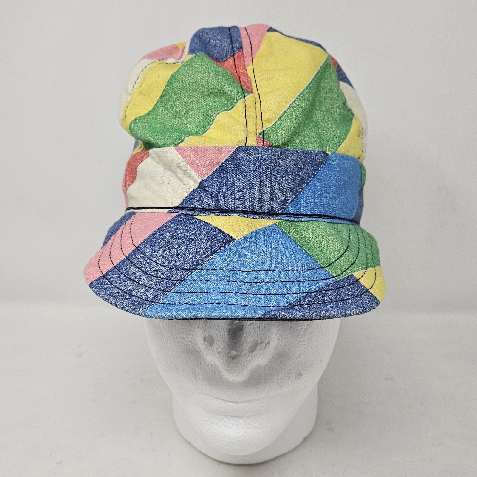 Vintage Welder’s Welding Cap Hat 1970’s? Patchwork Boho Haygood Corp Size 7 1/8