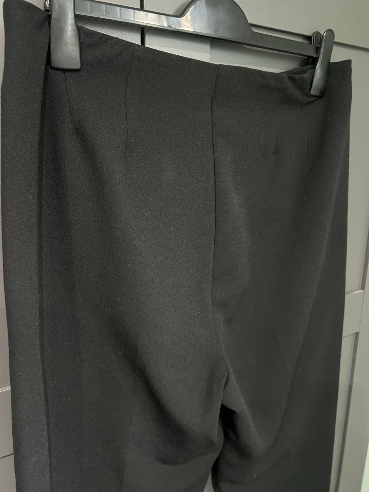 M&S Women’s Size 16 Regular Stretchy Trousers Jeggings Black Pockets VGC