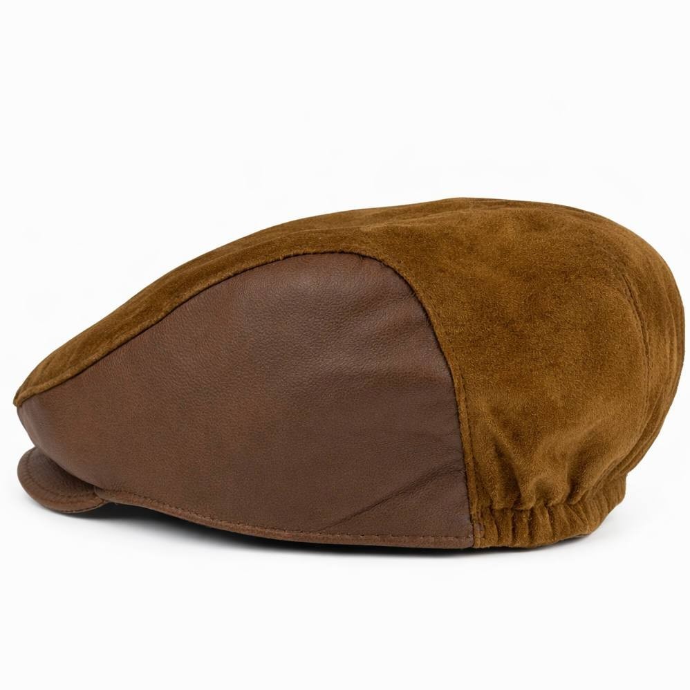 Men’s Gatsby Leather Flat Cap Newsboy Driving Hat Vintage Hat
