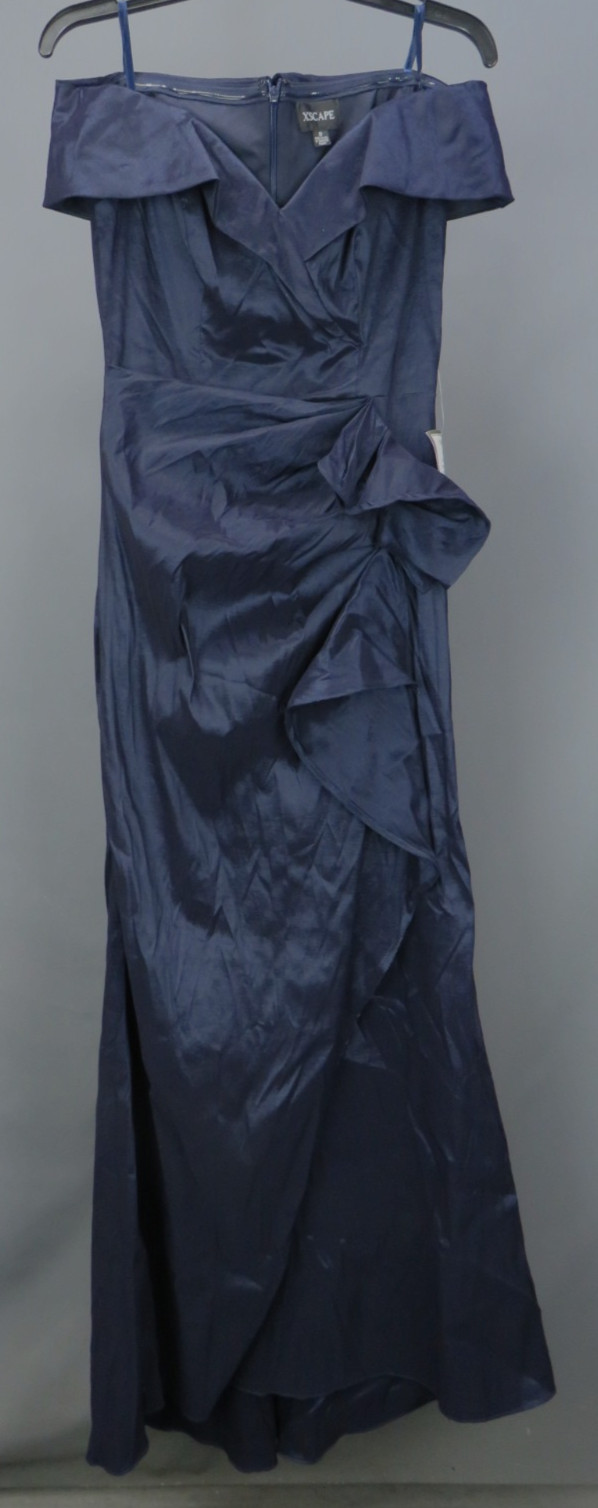 XSCAPE Taffeta Off-The-Shoulder Sweetheart Gown MSRP $299 Size 8 # 10A 3151 Blm