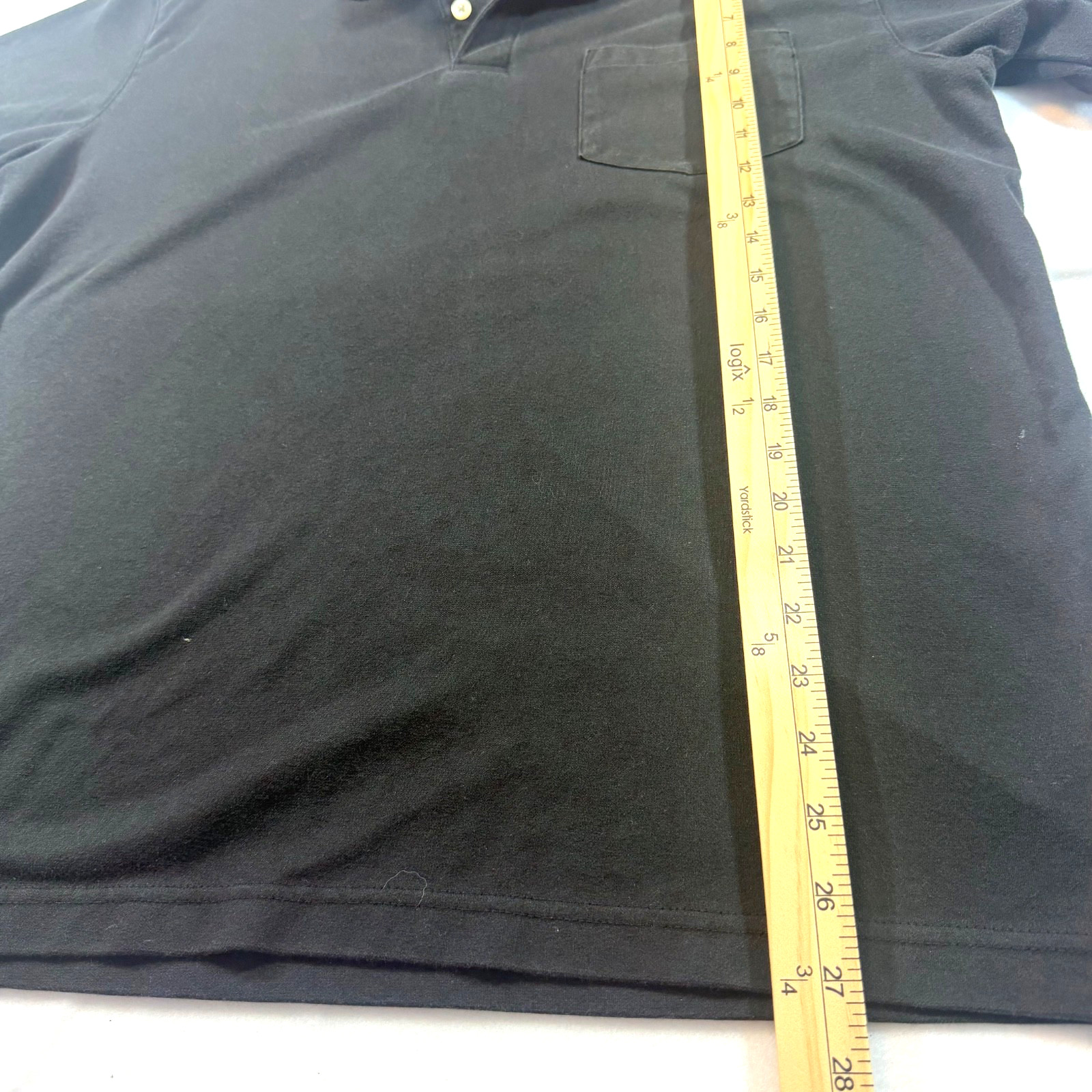 Covington Men’s Black Polo Shirt Size XL Short Sleeve Pocket Casual Work Shirt