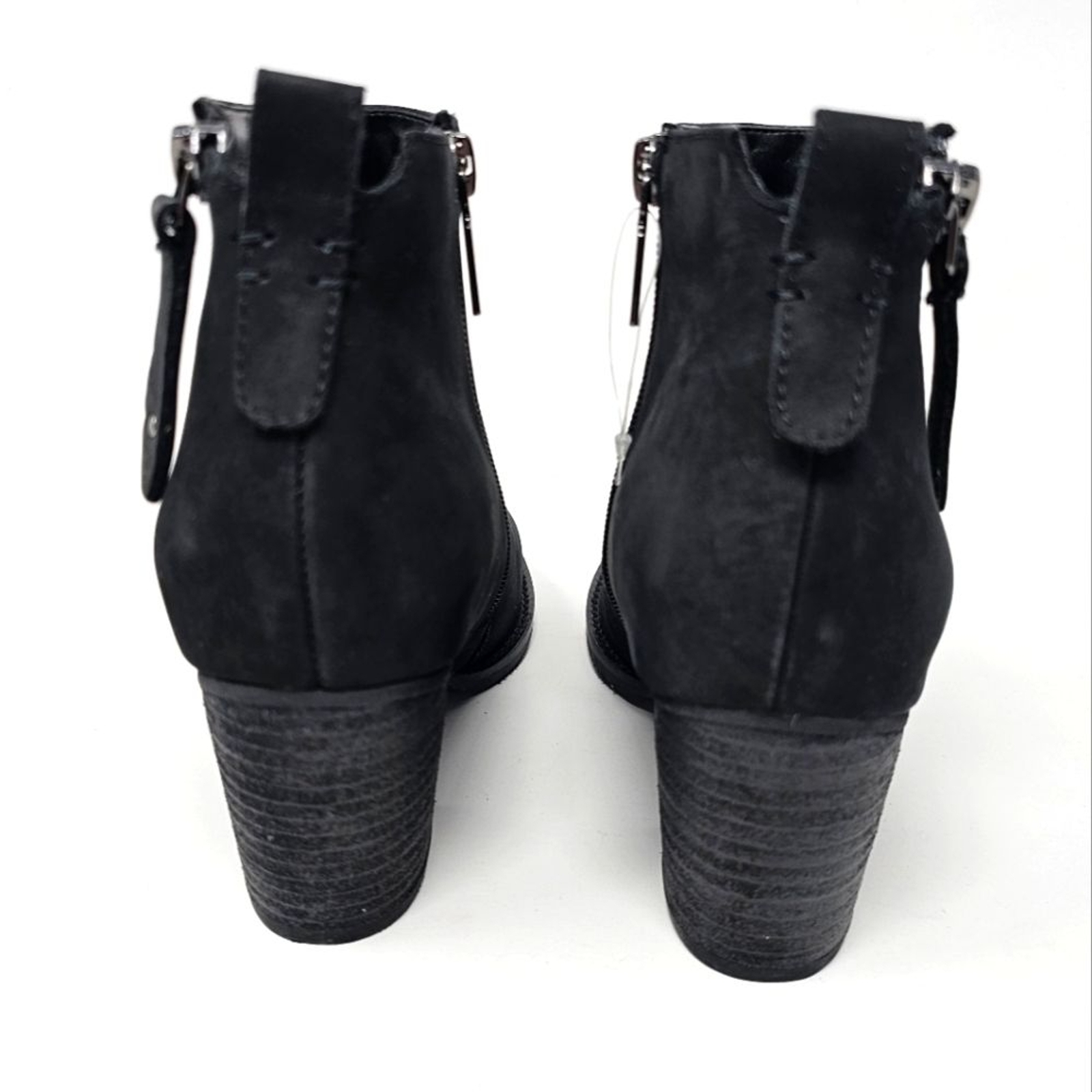 Agua College Waterproof Winter Ankle Boots Size 7.5 Black Leather Sealed Seams