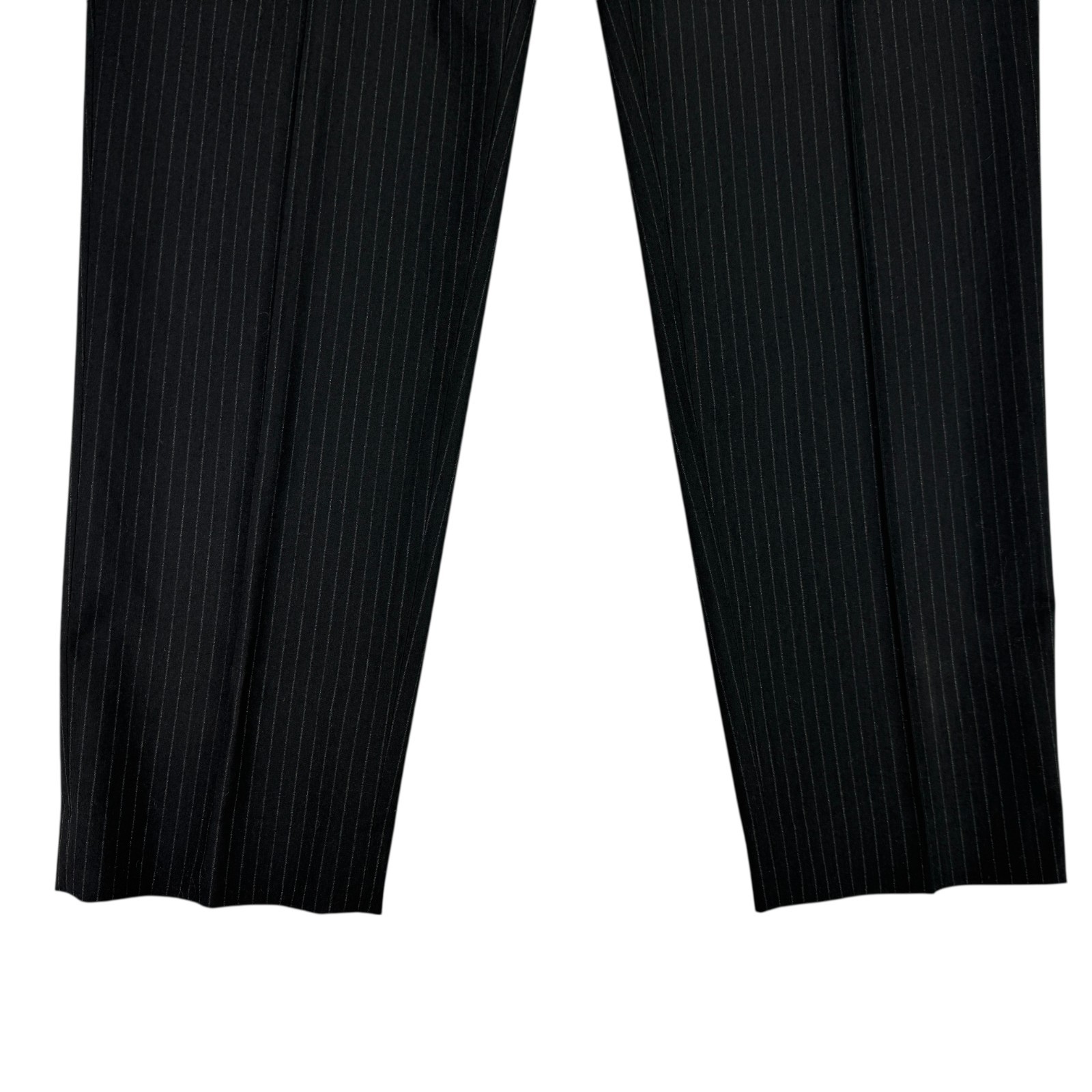 Nautica Mens 2-Piece Modern Fit Active Stretch Pinstripe Suit Black 42R 36W