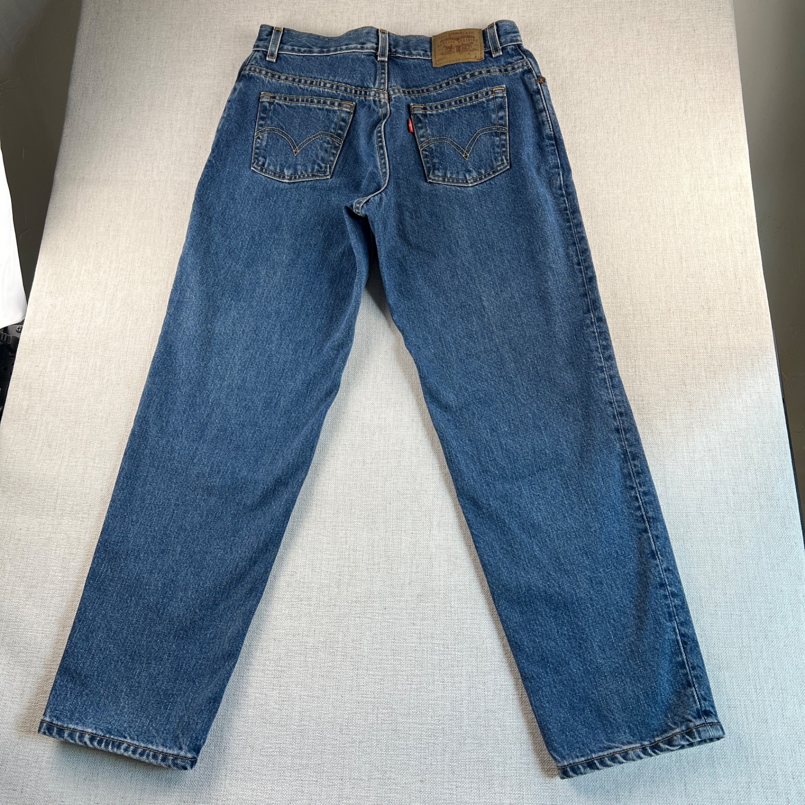 Vtg 90s Levis 550 10in Rise Mom Jeans size 10 Petite Classic Relaxed fit