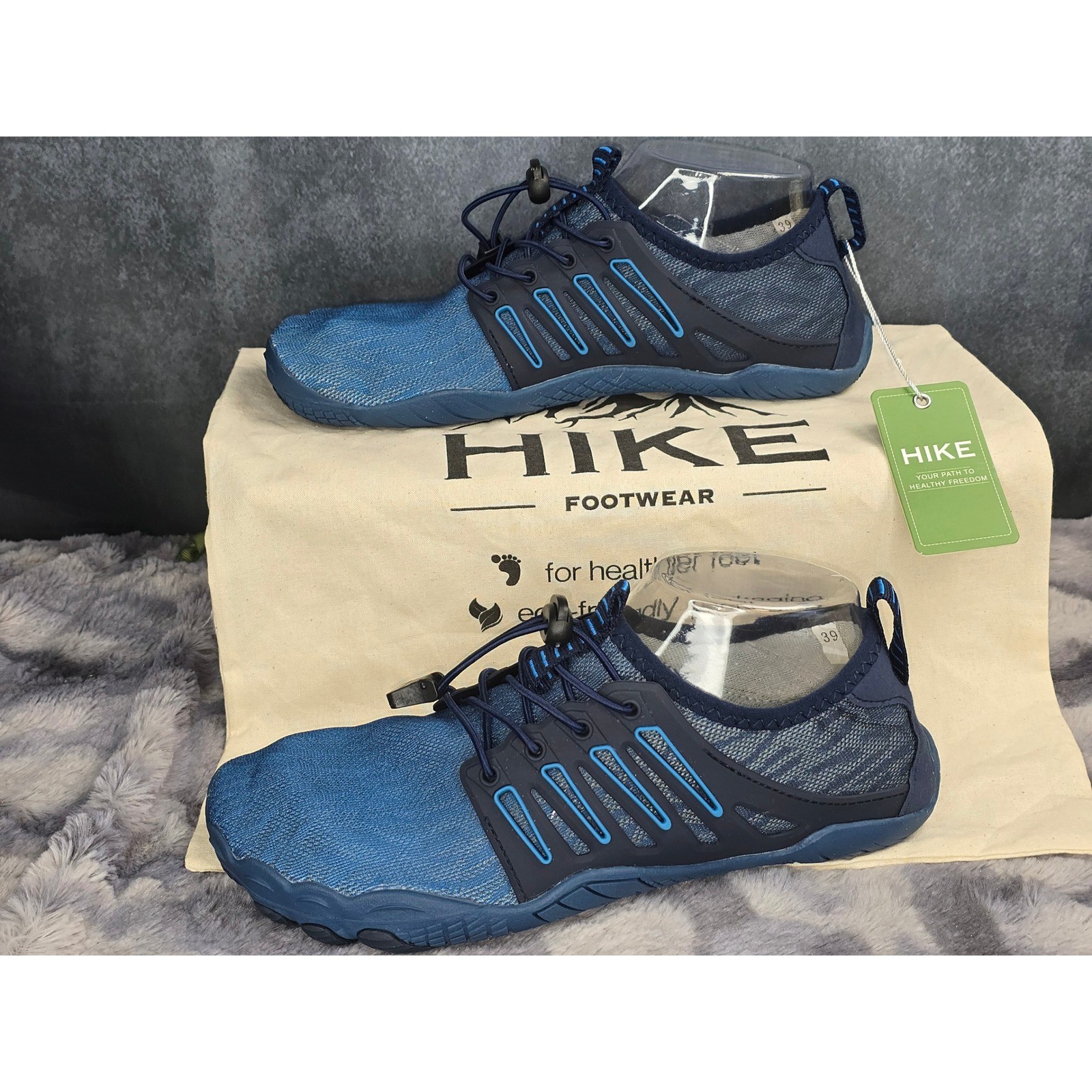 NWT Hike Footwear Colson Pro Barefoot Shoes Blue Size EU 39 Womens 8