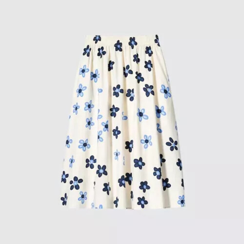 [XS-XXL] UNIQLO x Marimekko Linen-blend Skirt 4Color WOMEN Japan New