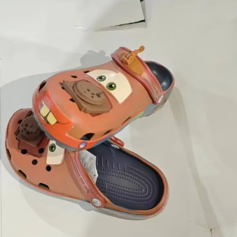Disney Cars Mater Character Brown Clogs Adults Kids Classic Slip-On Shoes Gift