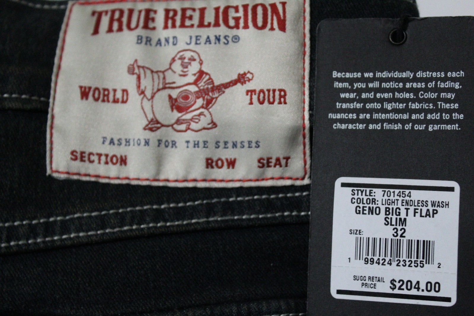 True Religion Men’s Jeans size 32 Relaxed Slim