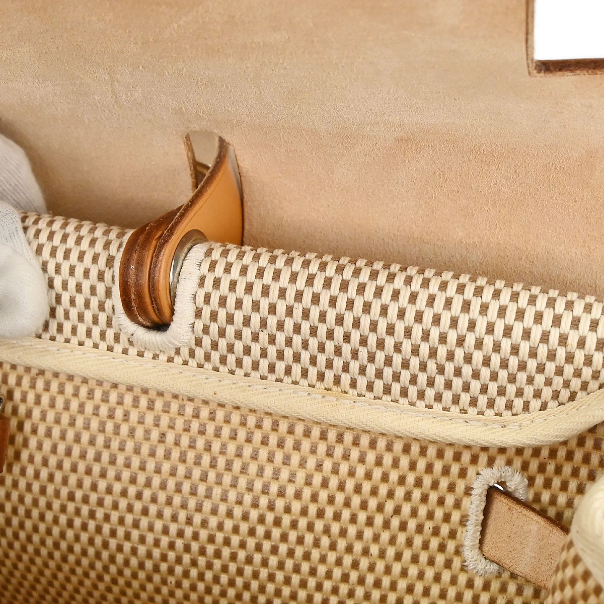 Hermes Natural Toile GM Herbag MM 2way Handbag C□G 187875