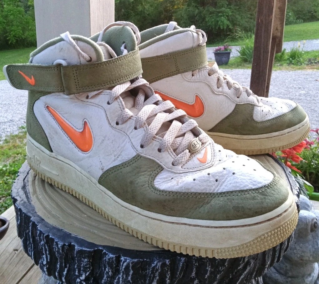 Nike Air Force 1 Mid QS Olive Green DQ3505-100 Size 10
