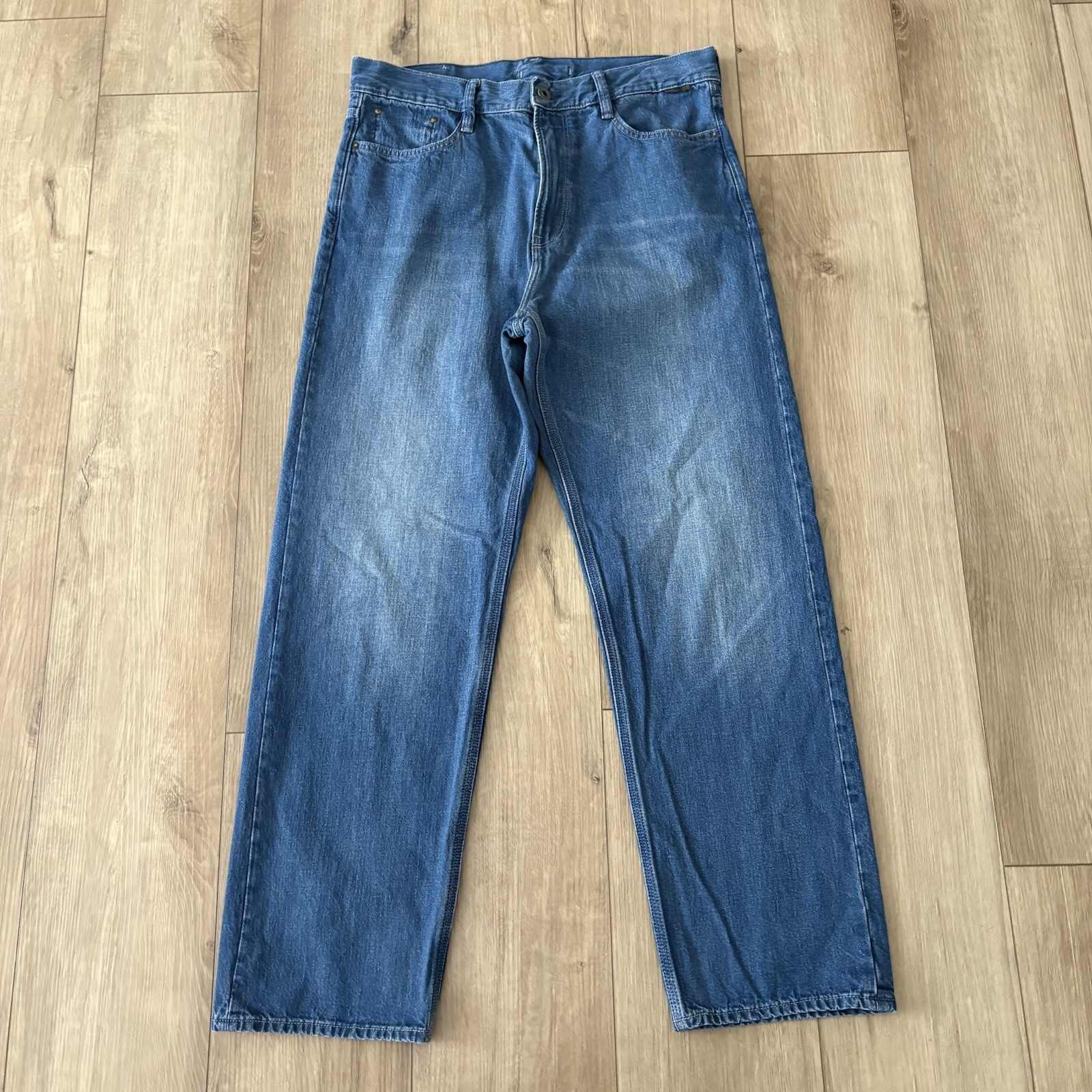 G Star Raw Type 89 Loose Jeans Womens 27×32 Blue Denim High Rise Straight Leg