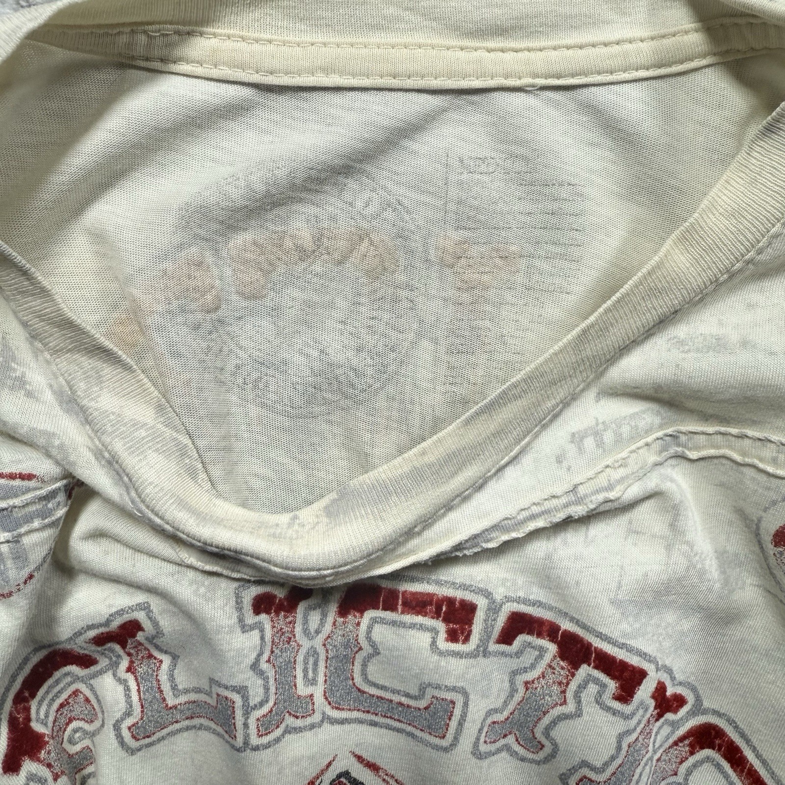 Vintage Y2K Affliction Mens M Live Fast American Custom Skull All Over Print