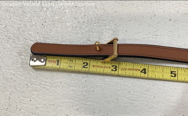 Tory Burch Reversible Logo Belt in Black & Classic Tan-Waist-26-30″-Sz S