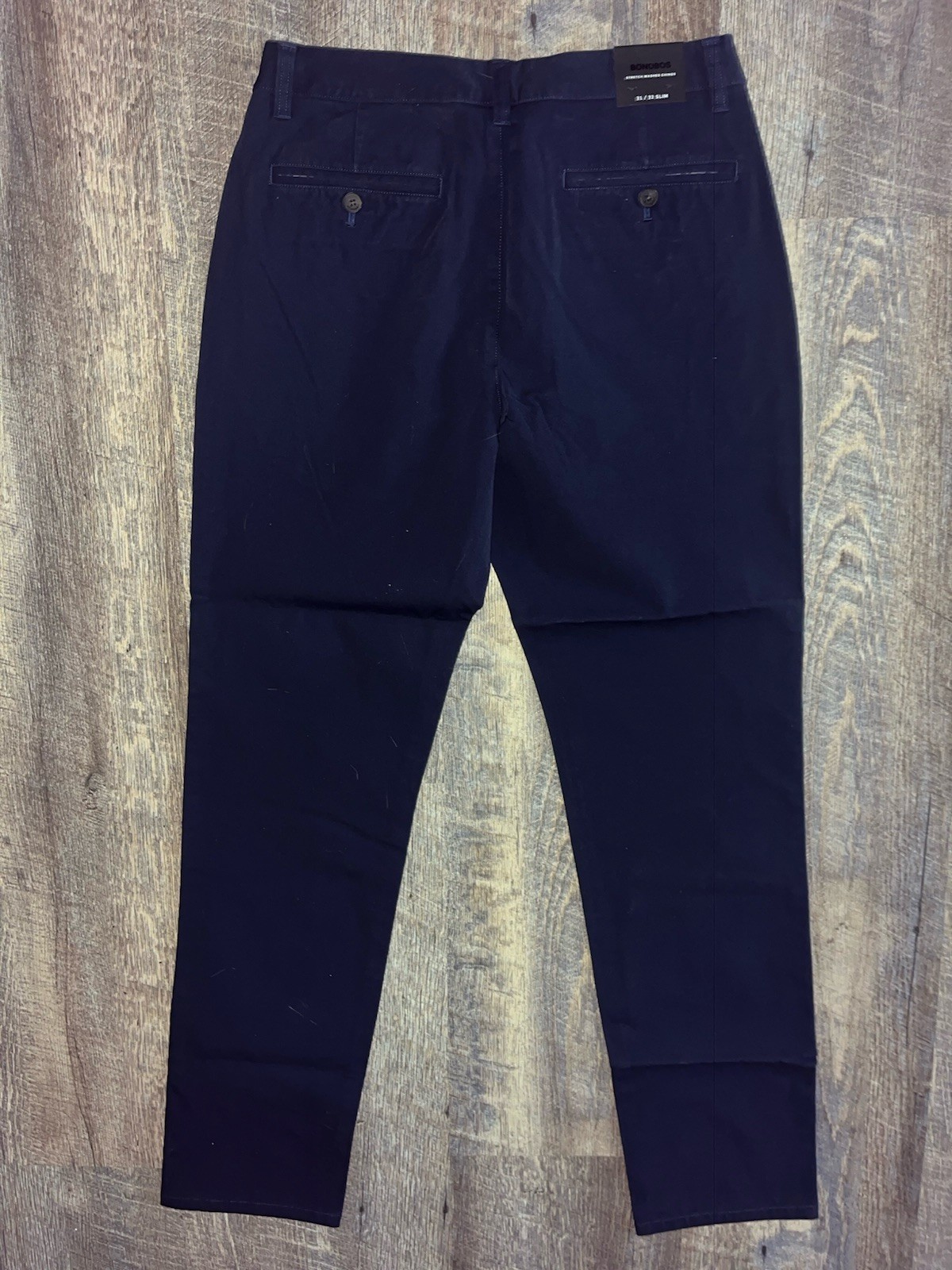 Bonobos Stretch Washed Chino 31×32 Slim Fit Navy Blue Maritime Navy New $99