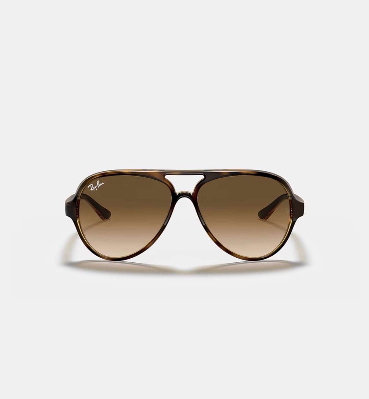 Ray-Ban RB4125 710/51 Aviator Sunglasses – Matte Havana