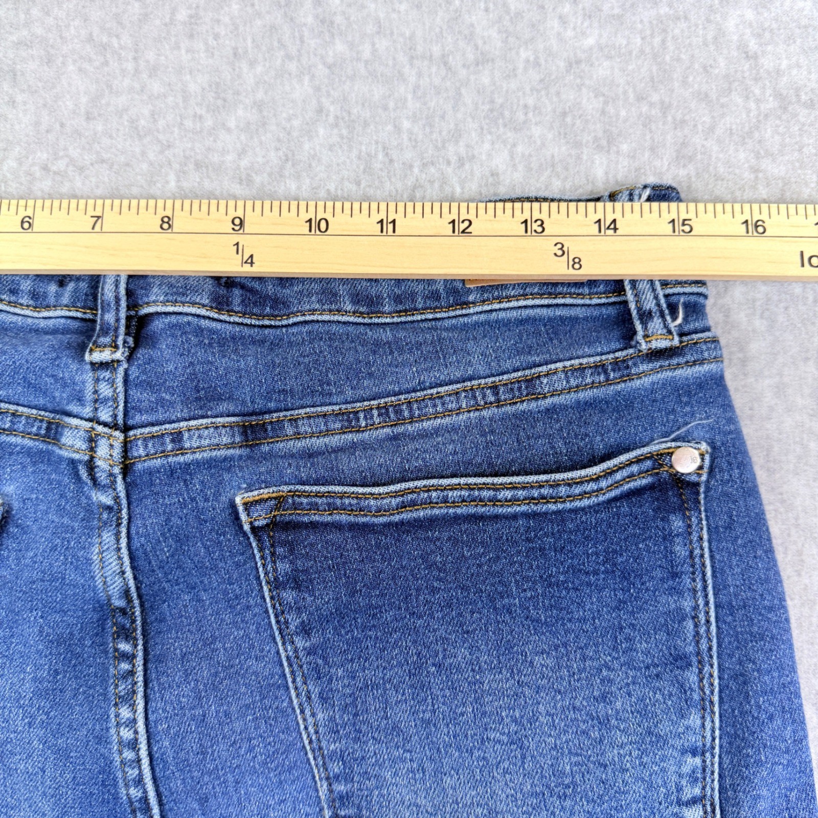 Judy Blue Slim Fit Jeans Womens 13/31 Blue Excellent Raw Hem JB88704 High Rise
