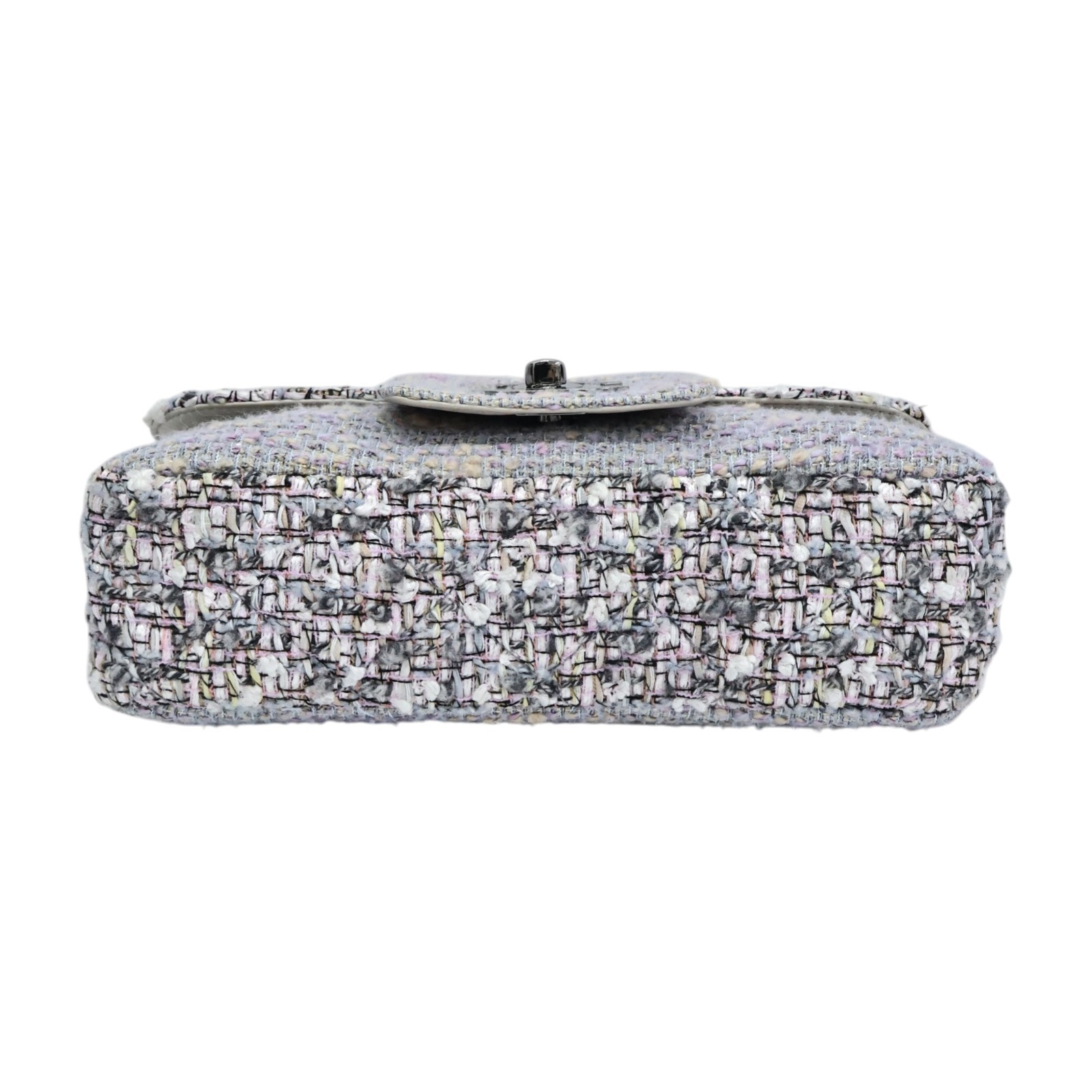 CHANEL Coco Mark 25 Chain Shoulder Bag Tweed Purple (No Card)