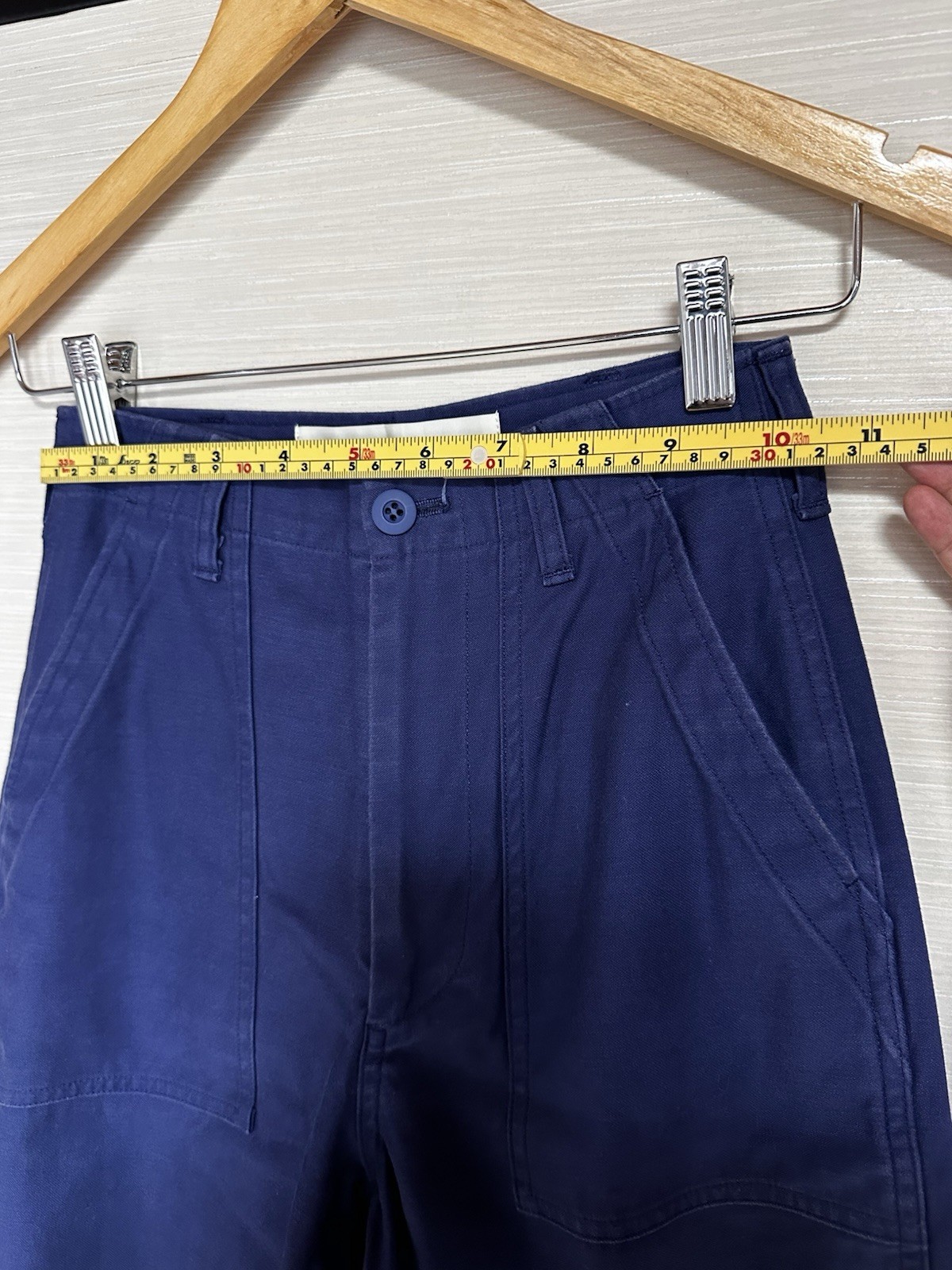 The Shinzone Tokyo Baker Pants 15AMSPA18 Navy Cotton Made in Japan Women’s 25