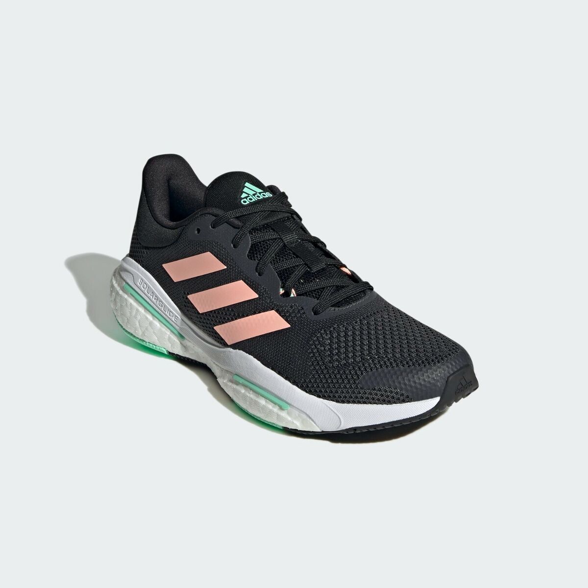 Adidas Women’s Solar Glide 5 Shoes, Grey Six/Light Flash Orange/Pulse Mint
