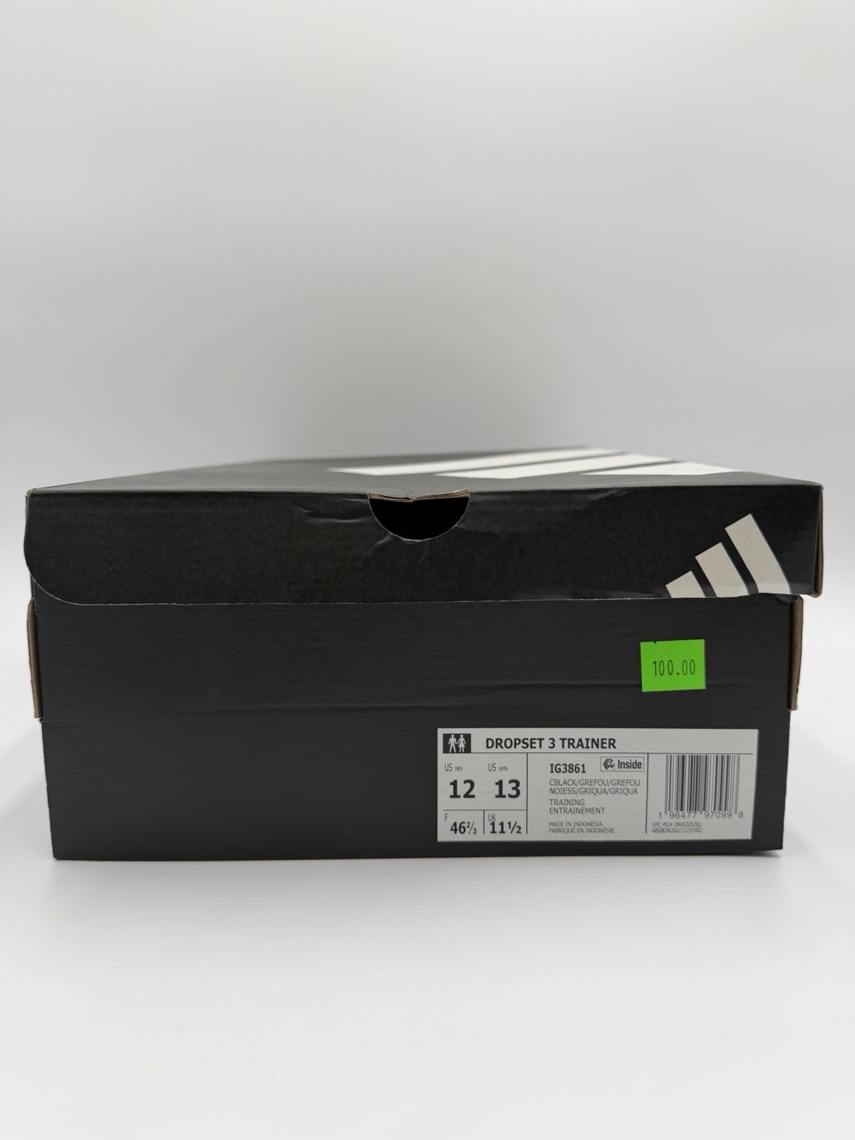 Adidas Men’s Dropset 3 Trainer Training Size 12 Black/Gray |IG3861|