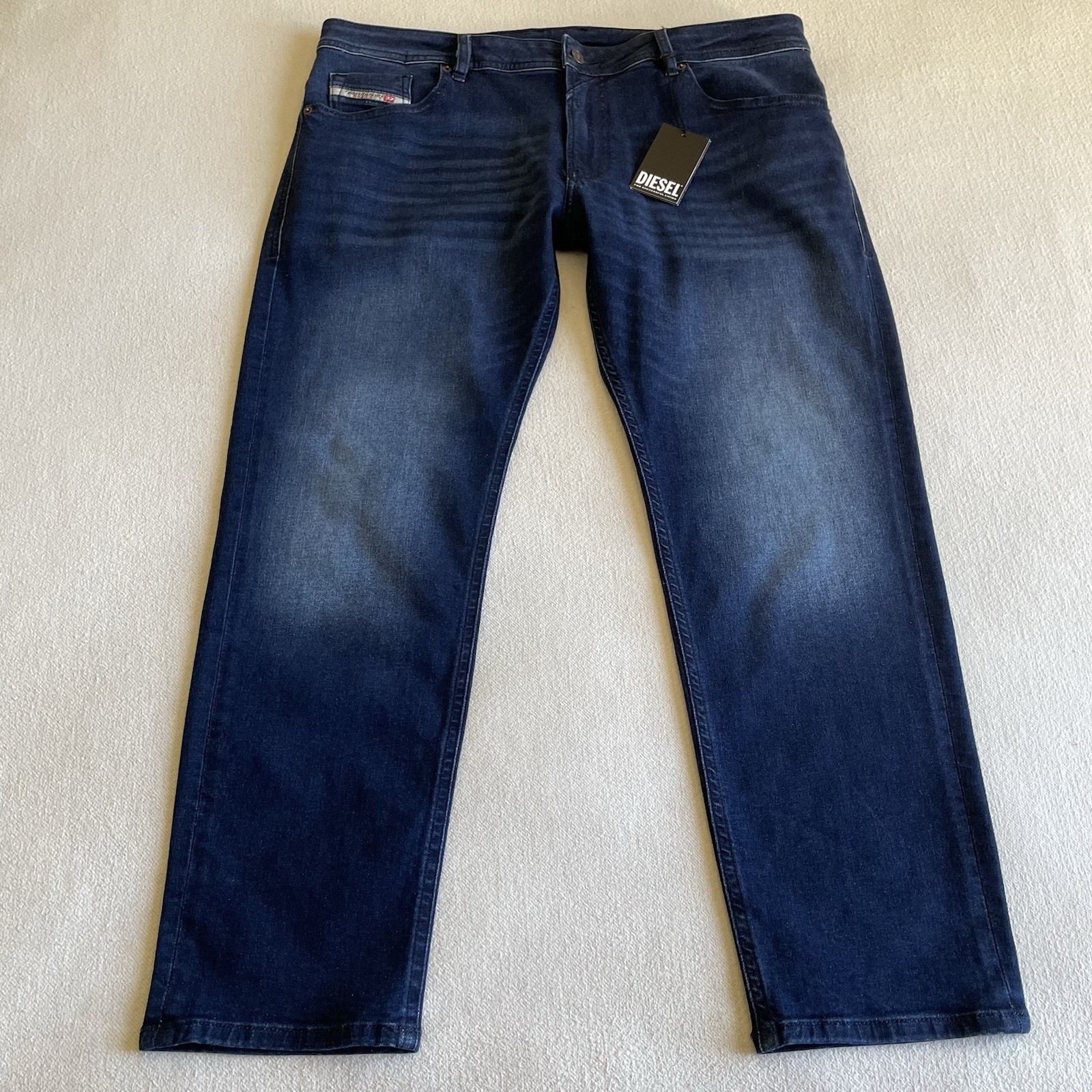 Diesel Thommer Slim Fit Jeans Men 38×30 Blue Denim Trousers